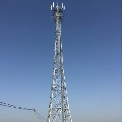 Q345b galvanizzati ingraticciano la torre d'acciaio, torre a quattro zampe dell'antenna