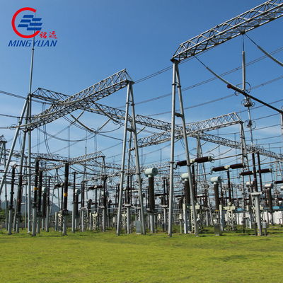 sistema di trasmissione ferroviario d'acciaio della sottostazione della struttura del cavalletto di 35kv 66kv