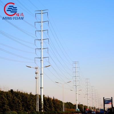 70ft 11kv palo pratico d'acciaio, impianto elettrico ottagonale Pali