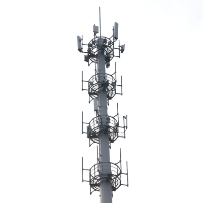 Torre di antenna a stilo media conica poligonale di telecomunicazione di Palo di tensione