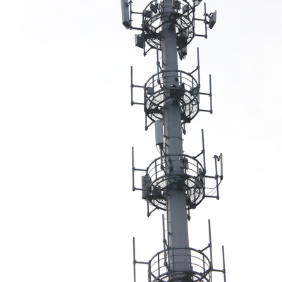 Torre di antenna a stilo media conica poligonale di telecomunicazione di Palo di tensione