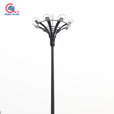 l'iluminazione pubblica solare Q235b dell'alto albero di 15-55m ha galvanizzato Palo con il sistema di sollevamento automatico