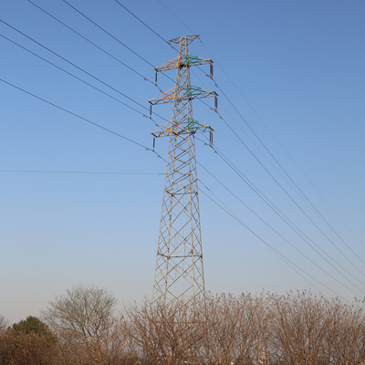 Linea di trasmissione galvanizzata angolo 220kv torri, torre elettrica ad alta tensione 10m