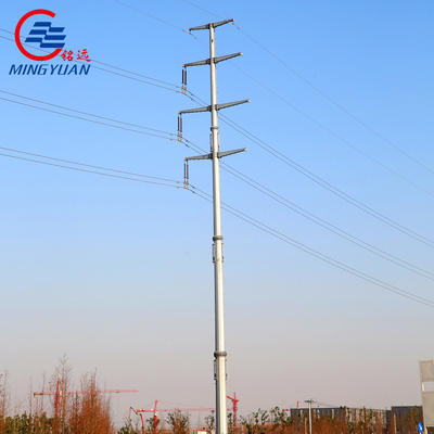 70ft 11kv palo pratico d'acciaio, impianto elettrico ottagonale Pali
