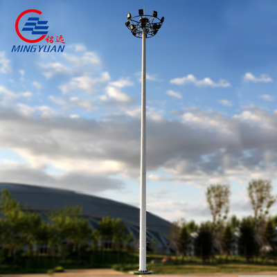 Gli alti pali di illuminazione d'acciaio dell'albero hanno galvanizzato ottagonale conico poligonale solare della lampada di via del LED