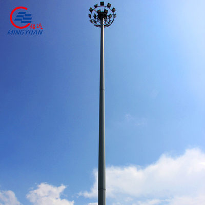 Gli alti pali di illuminazione d'acciaio dell'albero hanno galvanizzato ottagonale conico poligonale solare della lampada di via del LED