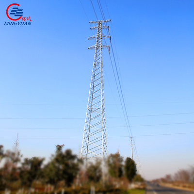 Q355B galvanizzati ingraticciano la linea di trasmissione elettrica ad alta tensione della torre d'acciaio angolo del metallo