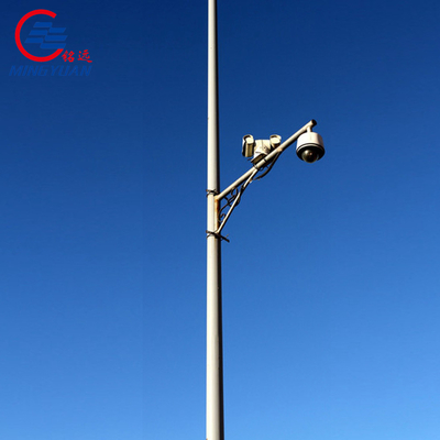 L'acciaio Palo del CCTV montato macchina fotografica ha galvanizzato pratico ottagonale del metallo del monitoraggio di sicurezza