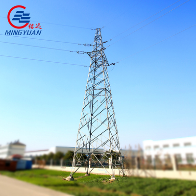 linea di trasmissione 66kV alta tensione 120KM/H della torre d'acciaio di Palo