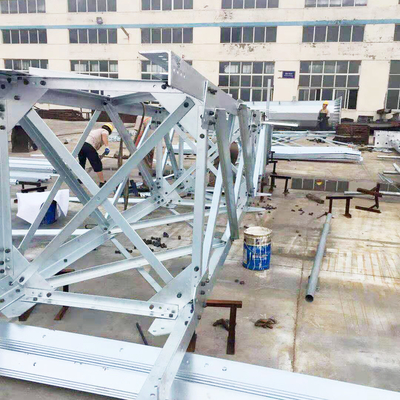 Trasmissione della linea di stainless steel lattice torre autosufficiente