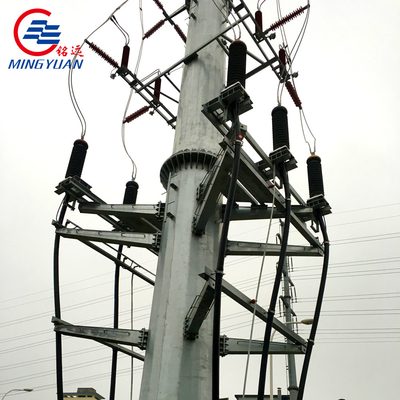 Torri di trasmissione di energia elettrica galvanizzati 33kv 30 piedi